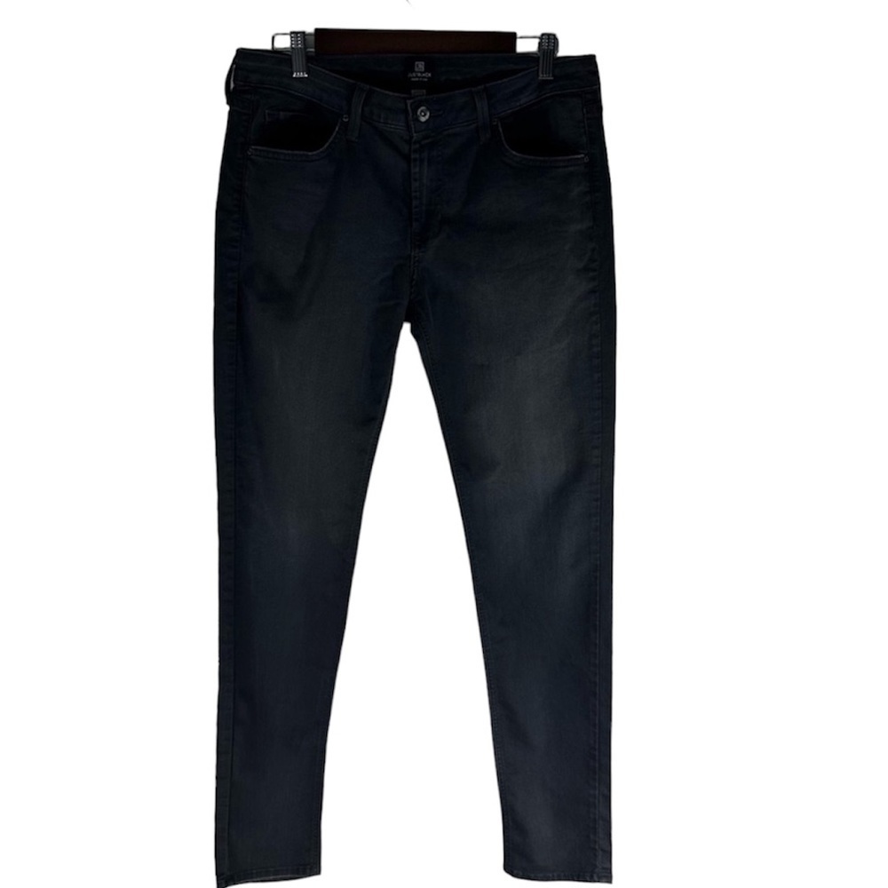 Just Black Slim Straight Charcoal Gray Jeans Men Size 32